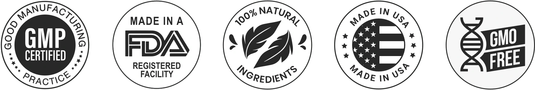 BioNerve Certifications - Natural, Non-GMO, Made in USA
